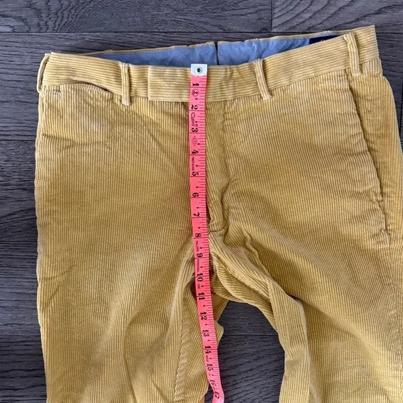🌼POLO RAULPH LAUREN🌼 Men's Mustard Yellow Corduroy Pants, Size 32/30 - Picture 5 of 8